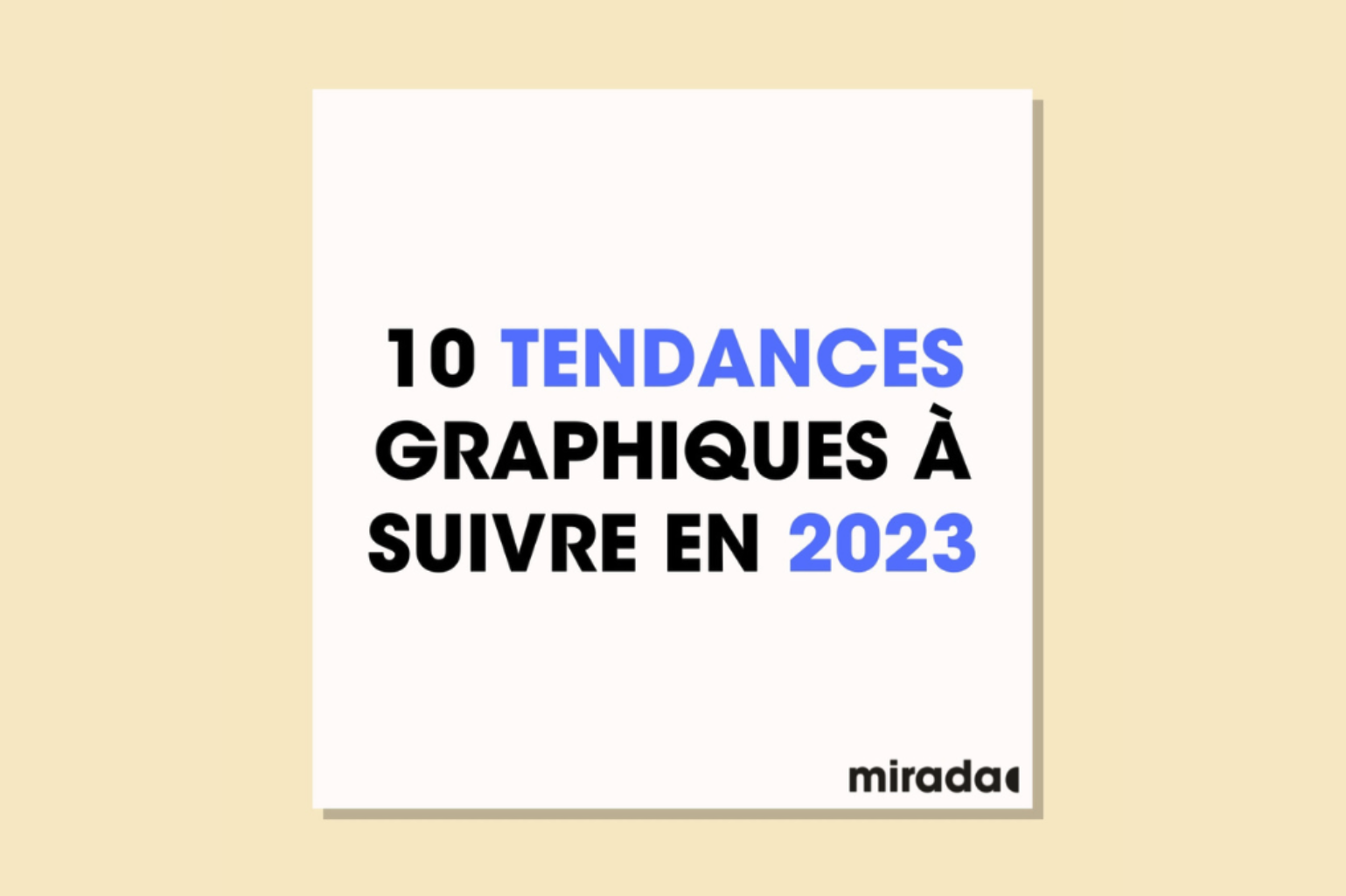 10 tendances graphiques à suivre en 2023